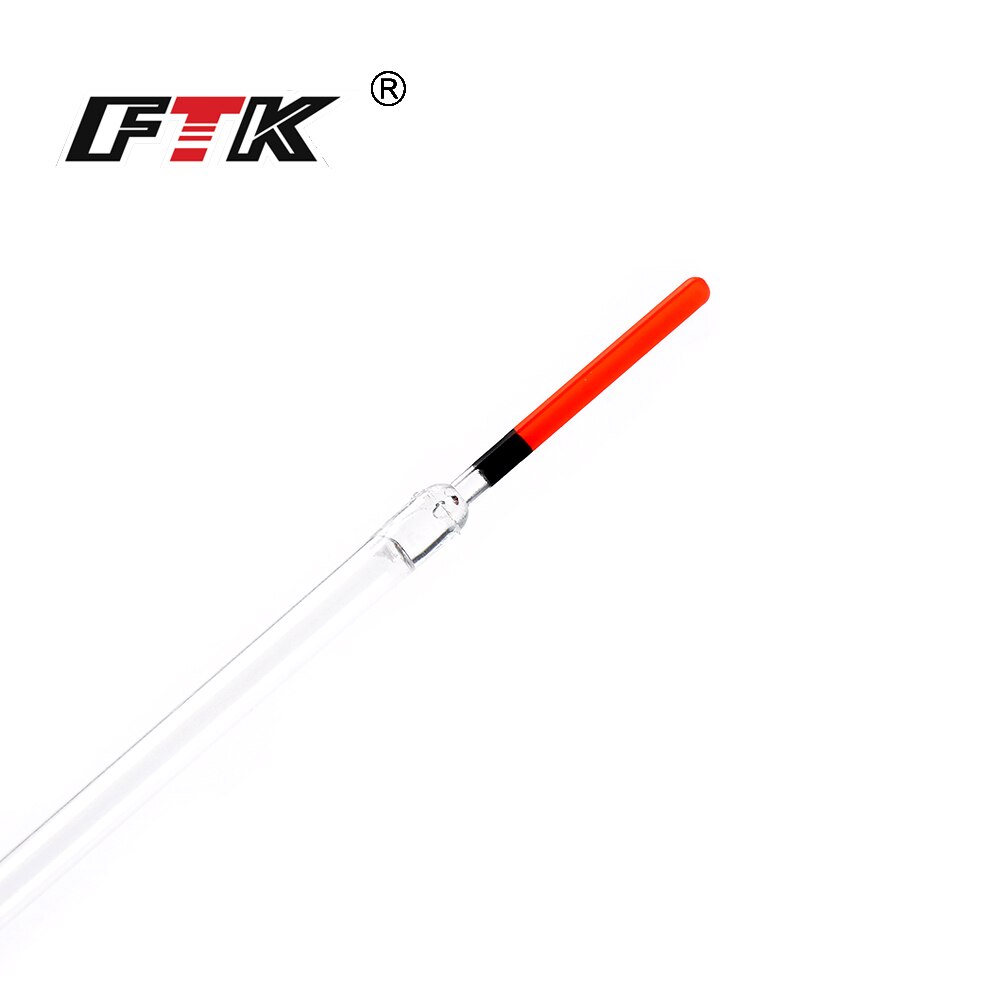 Ftk fiskeflöte 10 st/lot nylon plastflotta 1.0g/1.25g/1.5g/1.75g/2.0g kristallplast fiskeflottar tubset fiskeredskap