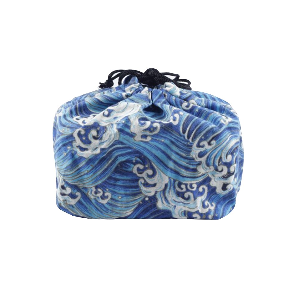 Voedsel Opslag Lunch Tas Picknick Thermisch Geïsoleerd Bento Pouch Japanse Stijl Doek School Gedrukt Kantoor Trekkoord Cooler Travel: 3