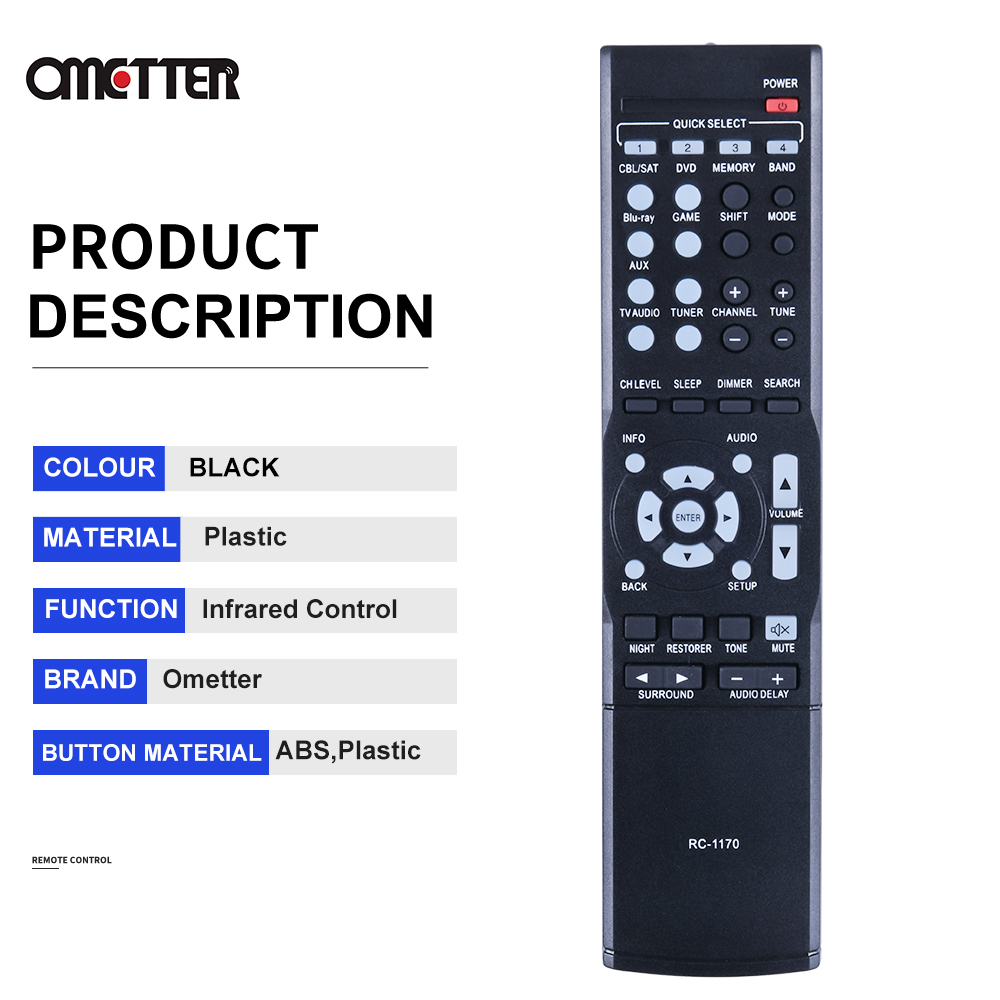 RC-1196 RC1196 RC-1170 for Denon Parts AV Receiver Remote Control AVR-X510BT AVR-X520BT AVR-S500BT AVR-S510BT