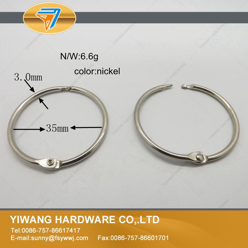 office paper clamps notebook ring calendar circle hanging ring postcard binder ring O ring durable: 35mm