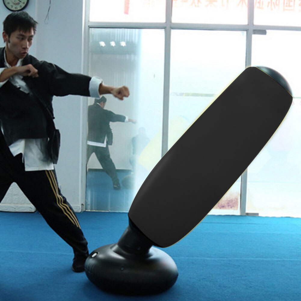 Saco de arena inflable para entrenamiento de boxeo para adultos y niños, accesorio de de PVC de 160cm, columna hinchable, punzonadora