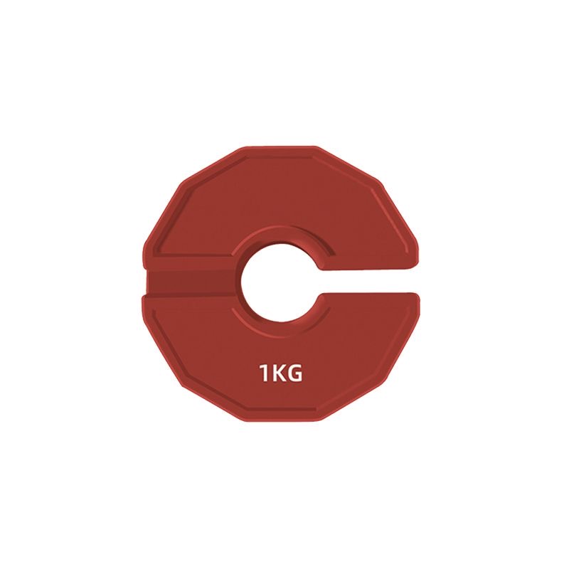 1Pc Gym Micro Plates 0.25/0.5/1 KG Dumbbell fractional Weight Plate Rubber Fractional Weight Plates Add-on Change Weight Plate: Red