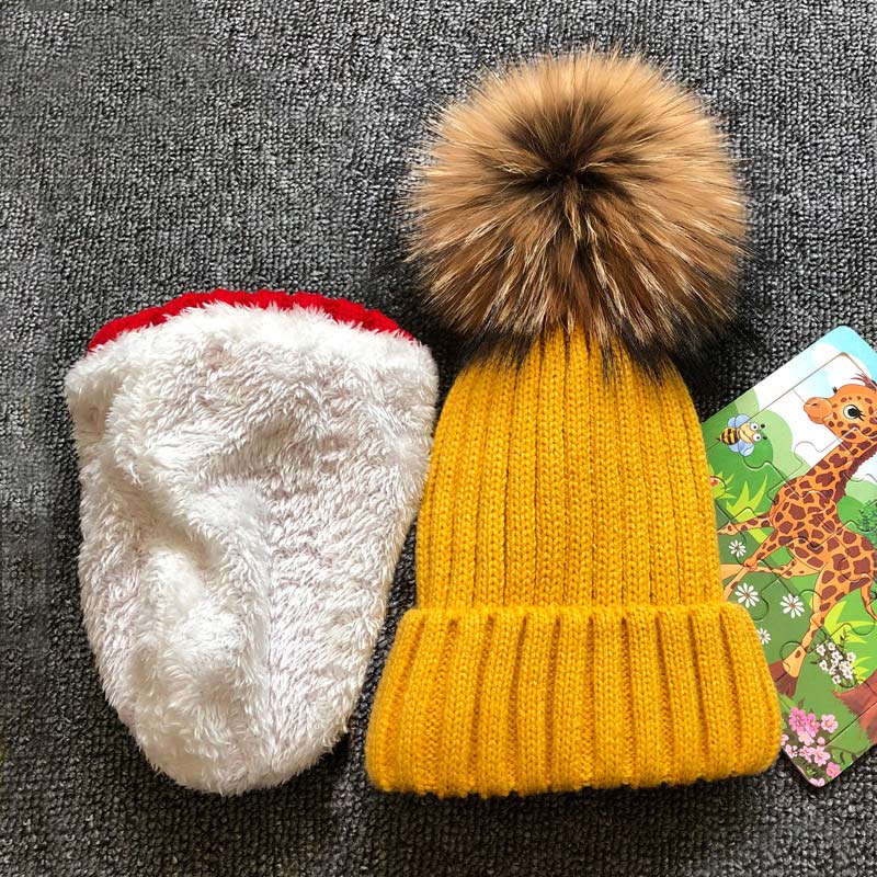 Skullies pipot lapsille turkis pallo lippalakki talvihatut lasten lapset pojat tytöt pom pom skullies pipot lapsille pompon hattu: Keltainen / 1-6 vuotta (40-49cm)