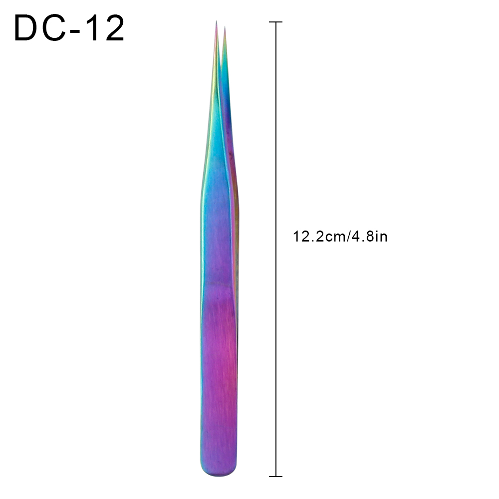 Stainless Steel Nail Clipper Cutter Scissor Rainbow Tweezer Clipper Dead Skin Remover Edge Cutter Plier Manicure Nail Art Tools: DC12