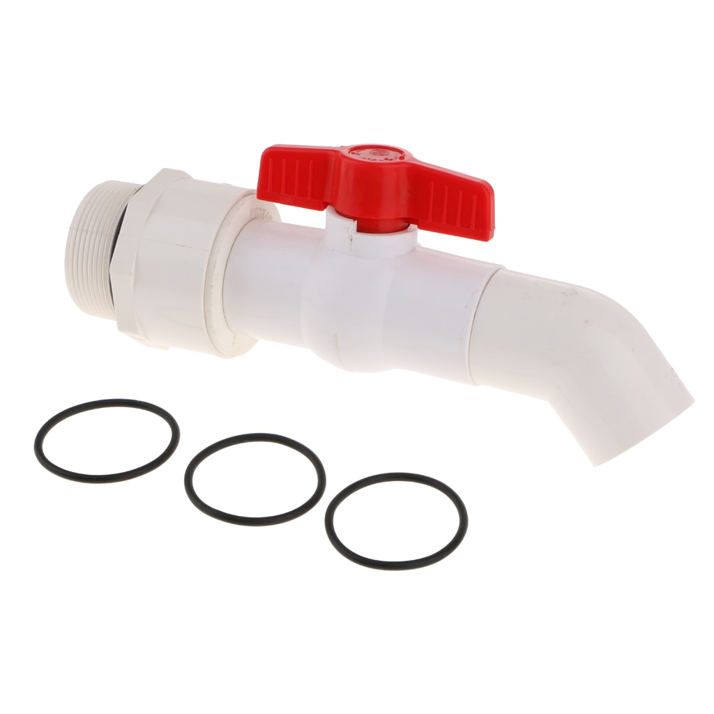 40mm Outlet Plastic Drum Barrel Spigot Faucet Taps 45 Degree DN50 (2inch) Connection