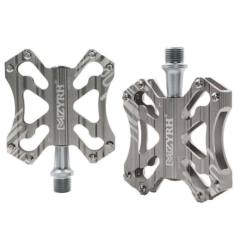 MZYRH Bicycle Aluminium Alloy Pedals Mountain Bike Bearing Super Light Pedals Cycling Parts: Titanium