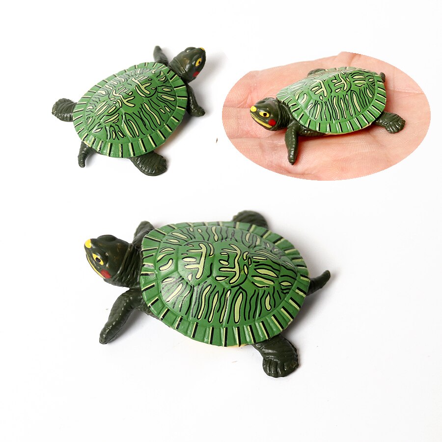 Realistische Plastic Zeeschildpad Levensechte Schildpadden Oceaan Dier Kleine Schildpad Beeldjes Voor Party Favor Decoratie Educatief Speelgoed