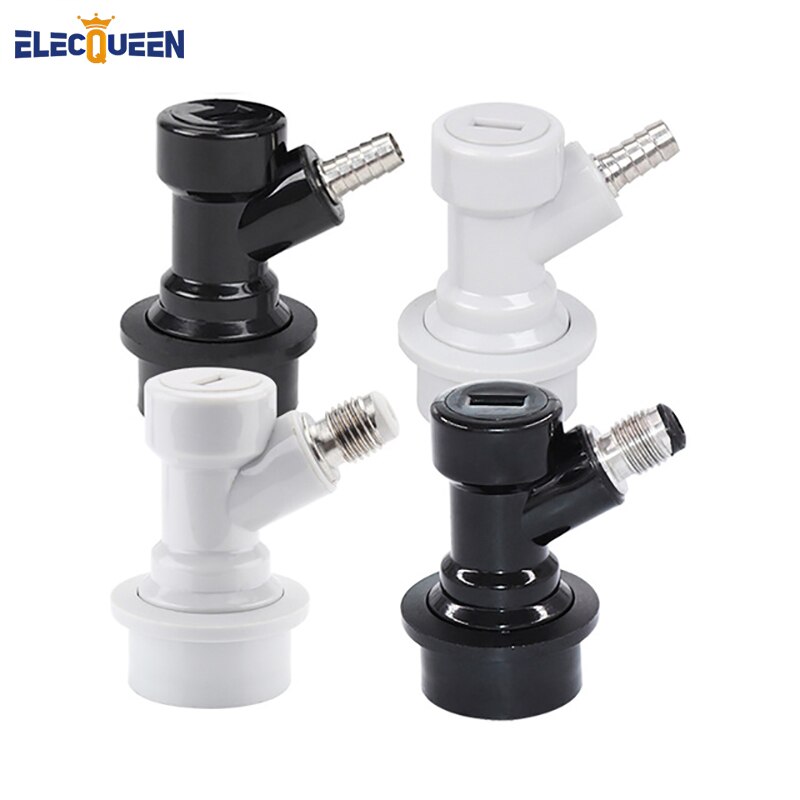 Conectores de barril de cerveza Homebrew de 1/4 pulgadas, dispensador de barril con bloqueo de bola, desconexión de Gas líquido, Conector de boca recta/roscada, útil