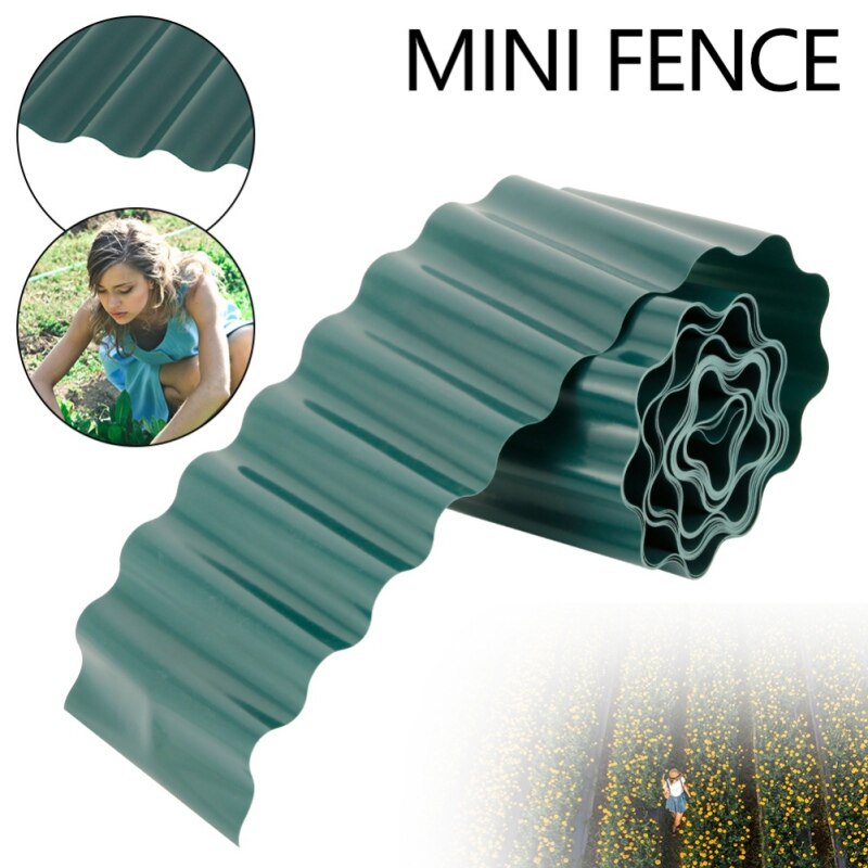 Plastic Garden Lawn Trimmed Fence Fence Corrugated Rolling Path Garden Decorative Ripple Shape Flexible Lawn Courtyard DIY Path