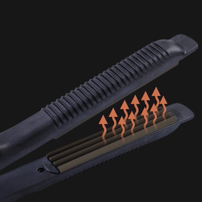 Pinzas para rizar el pelo, rizador de maíz, corrugación de hierro corrugado, ondas pequeñas y esponjosas, herramienta de estilismo para el volumen del cabello