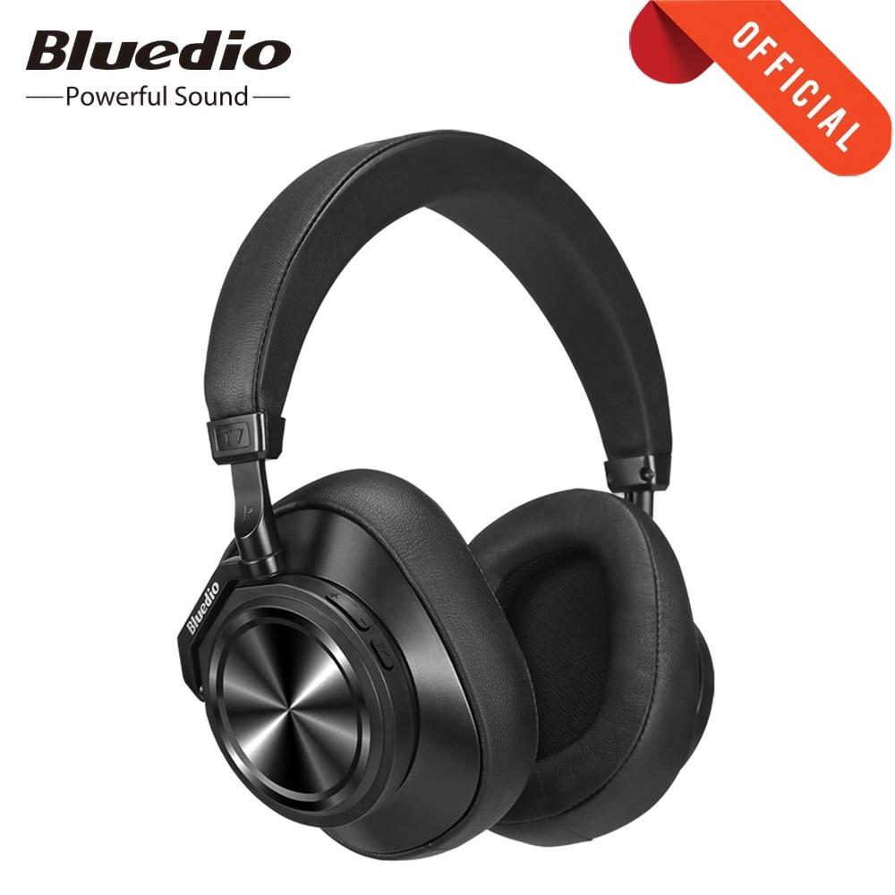 Bluedio T7 Plus Hoofdtelefoon Actieve Ruisonderdrukkende Smart Bluetooth 5.0 Oortelefoon Hoofdband Ai Gezichtsherkenning Draadloze Headset T7 +