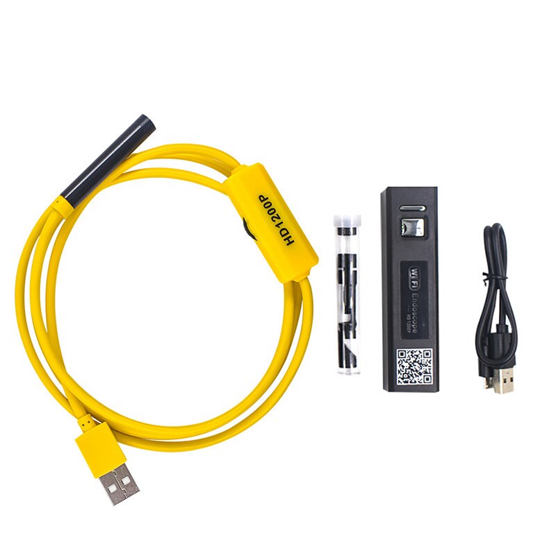 1200P Wireless Inspection Camera 2.0 MP HD Borescope Camera Waterproof Tube Snake Camera with 8 LED Lights for IOS Android PC