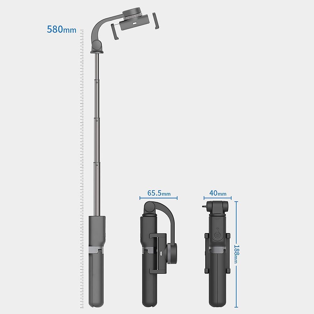 D1 Universele Mobiele Telefoon Stabilisator Anti-Shake Roterende Handvat Stabilisator