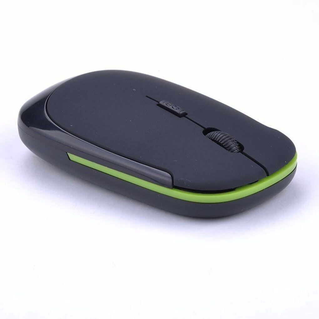 5 Colors Ultra Thin Wirelss Mouse 1600DPI 4 Buttons 2.4G Optical Mouse Portable Home Office Wireless Mice for PC Computer Laptop: A