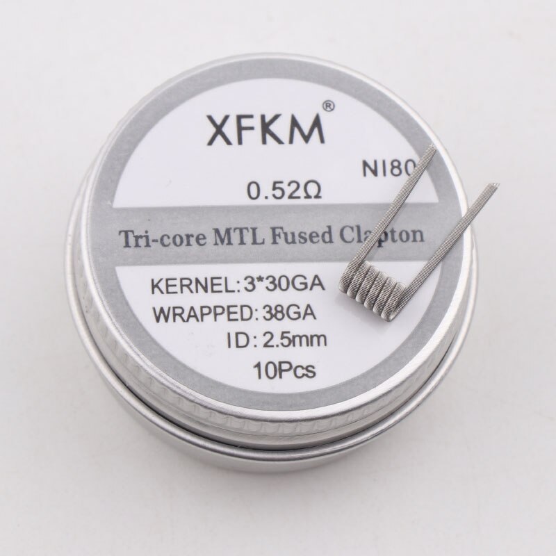 XFKM nuove bobine prefabbricate Superfine MTL fai-da-te Ni80/A1/SS316L clapton fuso premade per atomizzatori manta mtl RTA