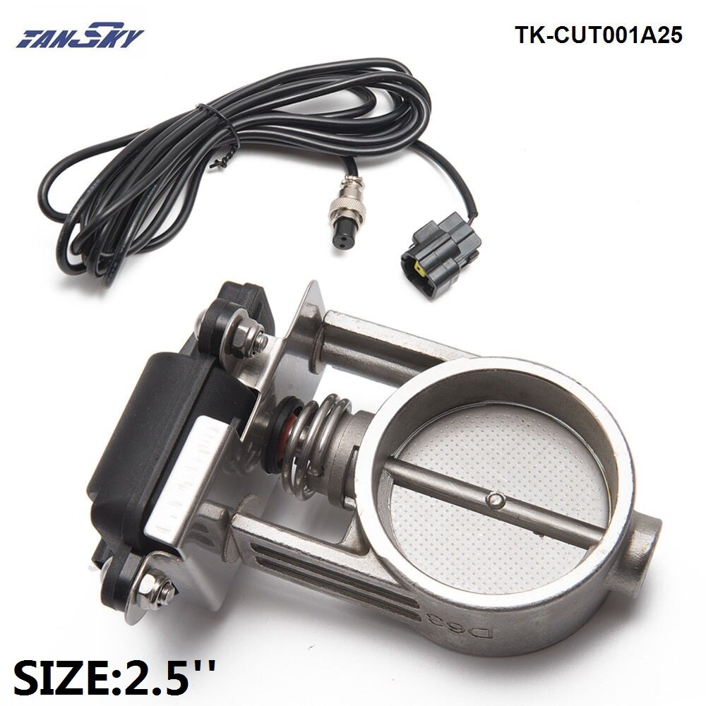 2 "/2.25"/2.5 "/2.75"/3 "Elektrische Uitlaat Uitgesneden Klep Voor uitlaat Catback Downpipe TK-CUT001A25: size 2.5 inch