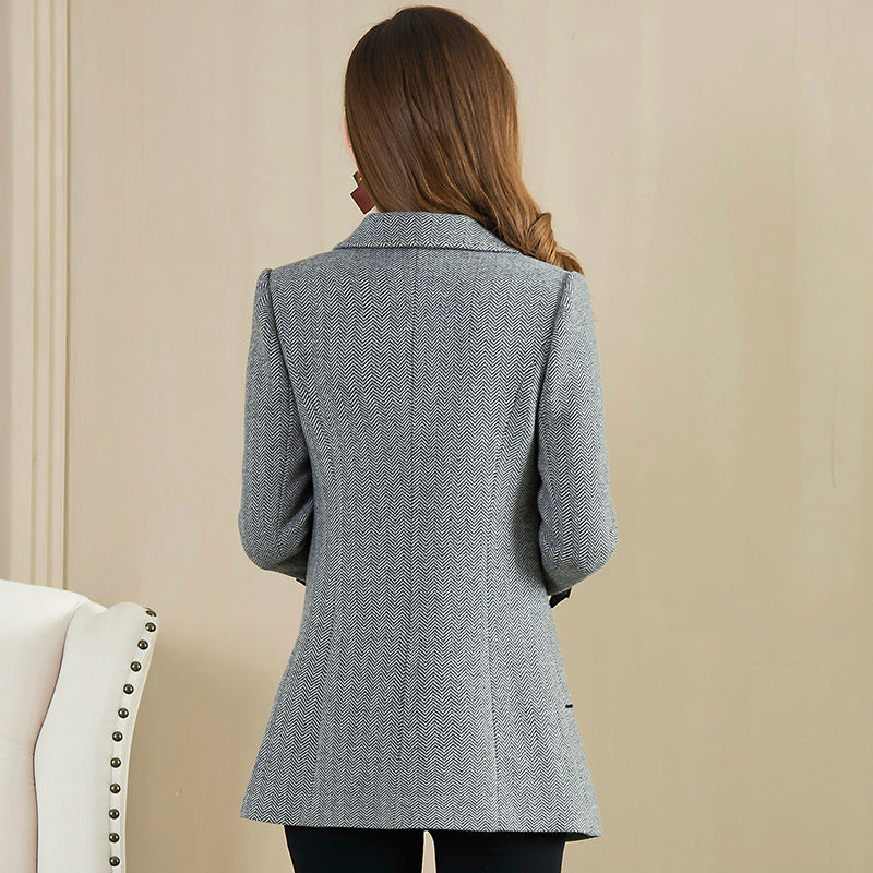 Woolen Coat Women Mid-length Autumn And Winter Thick Women Woolen Jacket Casual Wild Female Jacket