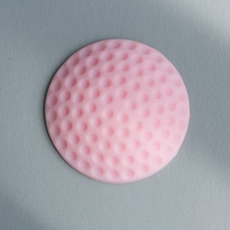 1PC Wall Thickening Mute Door Stick Golf Styling Rubber Fender Handle Door Lock Pad Decor Wall Stick TSLM1: Pink