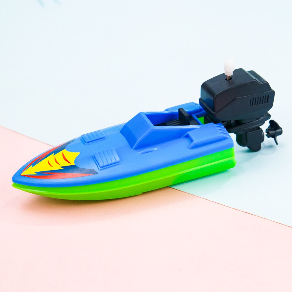 1Pc Speed Boot Wind Up Speelgoed Float In Water Kinderen Speelgoed Klassieke Uurwerk Speelgoed Bad Douche Speelgoed voor Kinderen Jongens Speelgoed