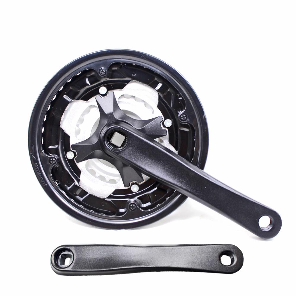 42-34-24T 7/8/9 velocidad platos y bielas de bicicleta de montaña velocidad variable biela de bicicleta set 170mm aleación de aluminio manivela cuadrado agujero piñón bicicleta parte