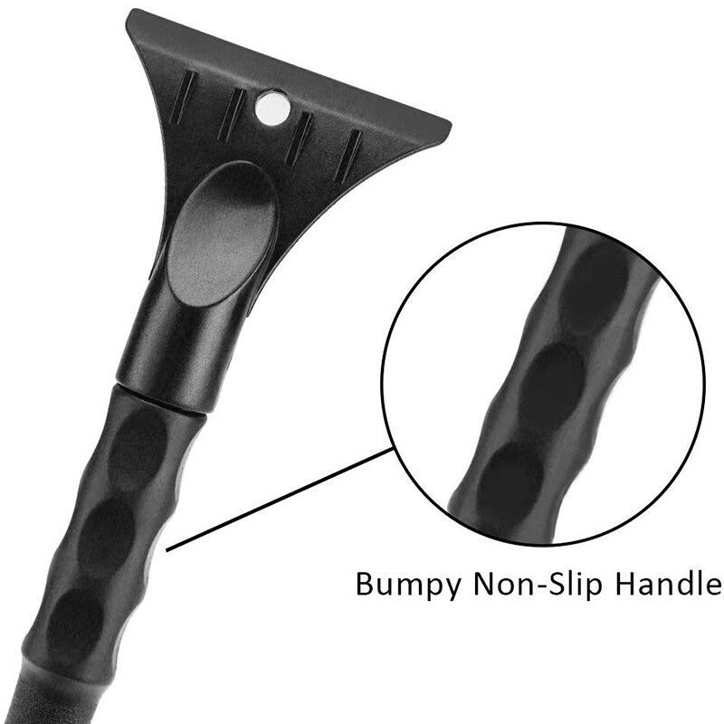 Al21 - isskrapa med borste för bil , 2 in 1 bil snöborste spade snöröjning för bilvindruta och fönster