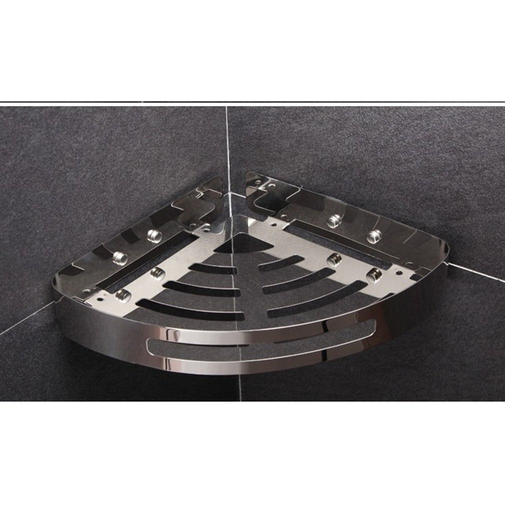 Hoekdouche plank 304 roestvrijstalen badkamerrek multifunctioneel wandgemonteerd hoekrek dik rek