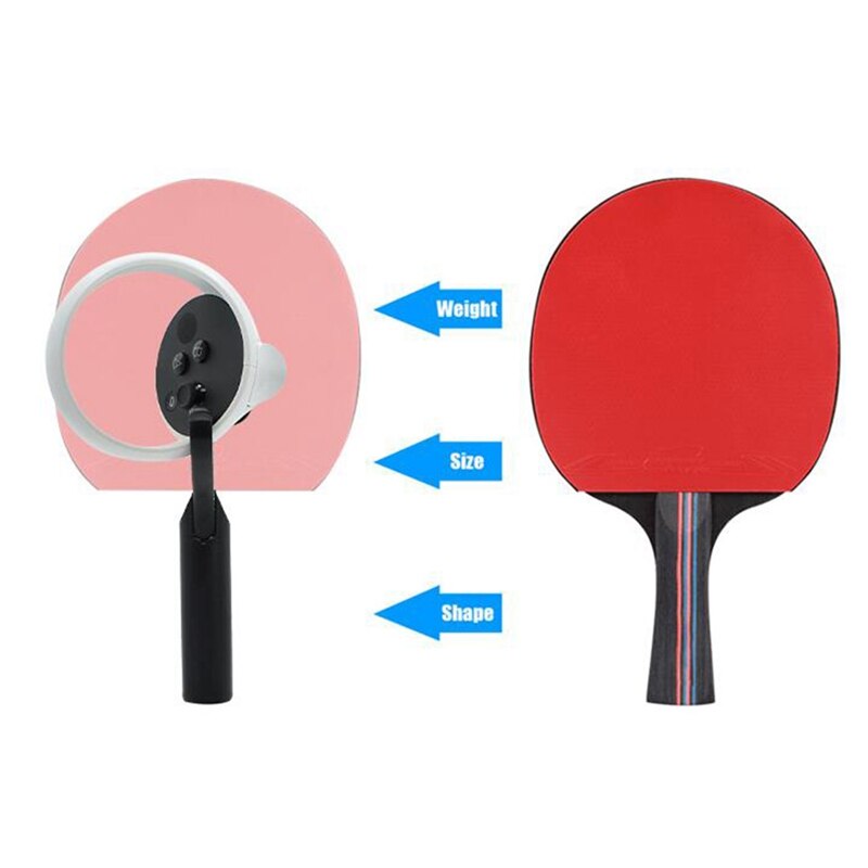 Table Tennis Paddle Grip Handle for Oculus Quest 2 Accessories Contact Controllers Table Tennis VR Game