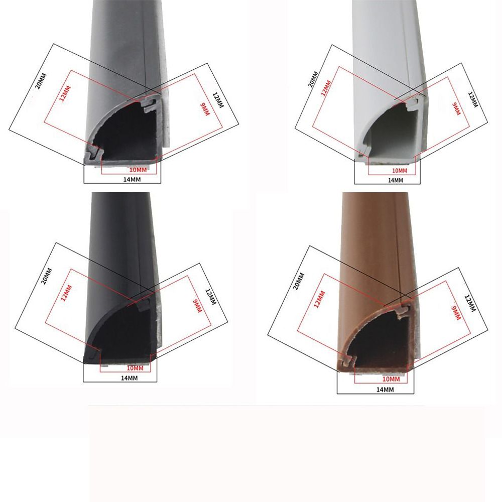 Samoprzylepna trójkątna osłona przewodu przedłużającego osłona kanału okablowania anty-właczana osłona przewodu podłogowego osłona kabla zasilającego