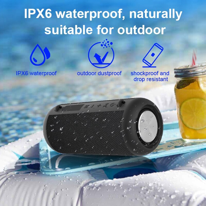 High Power Bluetooth Speaker Bass Portable Wireless Stereo Subwoofer Music Playe with 3600MAh Battery Soundbox