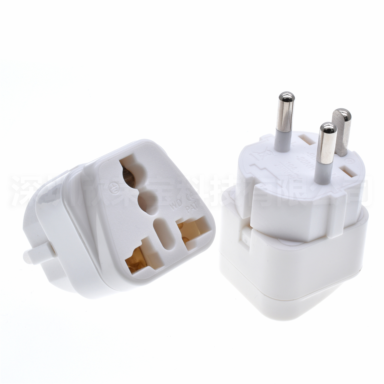 Denmark Travel phone computer laptop charging Plug Adapter Type K 3pins Danish Power Converter Electric Supply Adapter Connector
