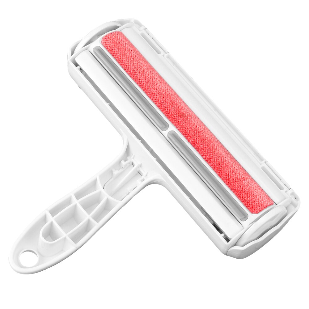 Cepillo de rodillo para Limpieza del cabello de mascotas, eliminador de pelo de animales, rodillo para quitar pelusas, ropa, alfombras para sofá y cama: Rojo