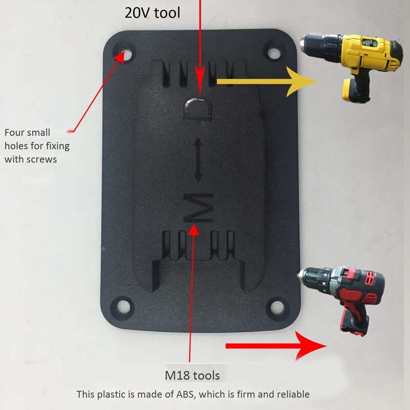 Sähkötyökalun jalusta dewalt dcb -sarjan litiumparistopidikkeelle milwaukee  m18 18v litiumakku kiinteä istuintyökalu
