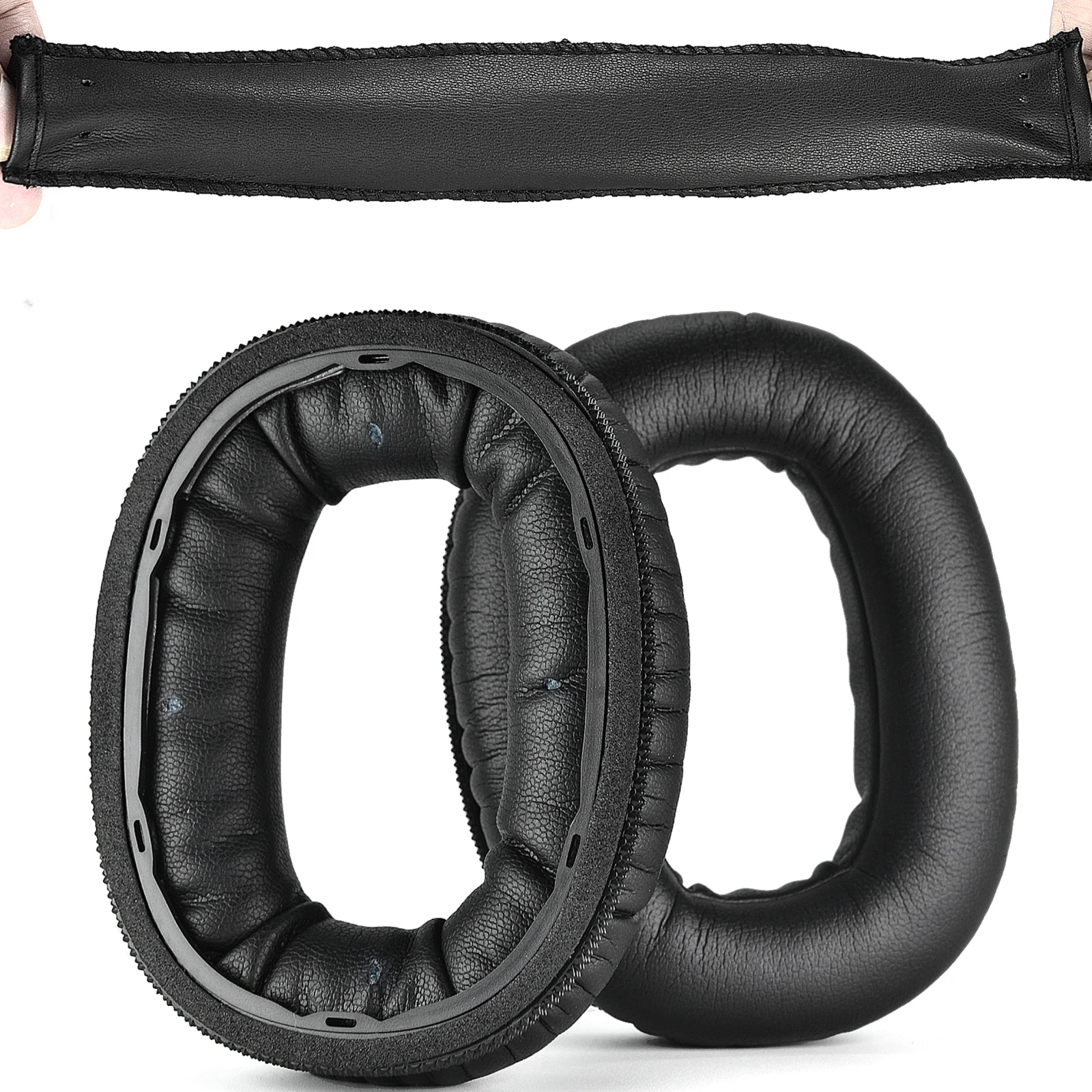 Vervangende oorkussens en hoofdbandhoes compatibel met marshall monitor  ii 2 anc draadloze hoofdtelefoon oorkussens oorkappen met gesp: Olijf