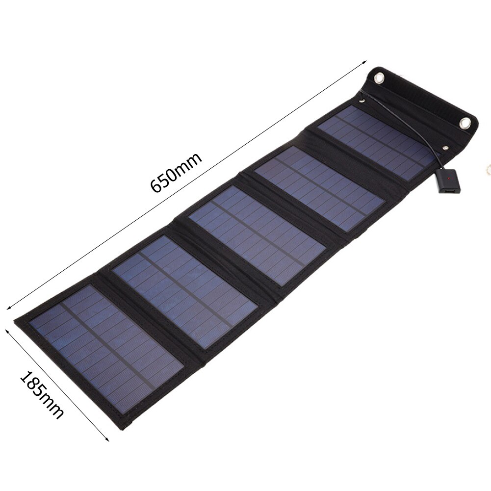 Waterdichte 15W Opvouwbaar Zonnepaneel 5V Draagbare Batterij Oplader Usb-poort Outdoor Waterdichte Power Bank Voor Telefoon Pc auto Rv Boot