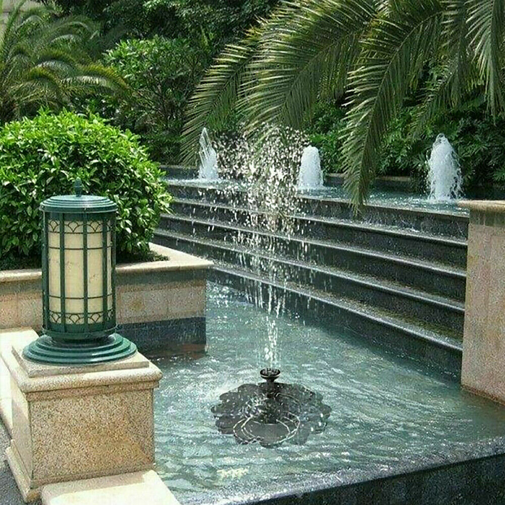 Mini Solar Powered Water Fountain Pump Waterfalls Bird Bath Outdoor Garden Pond Pool Aquarium Fountain Home Garden Decoration