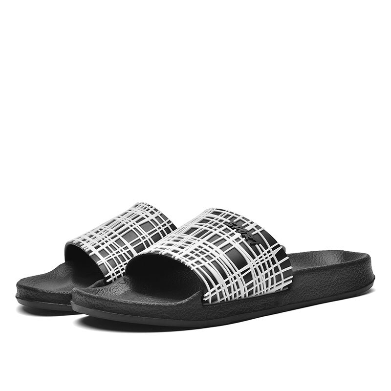 Orna-Zapatillas de playa para hombre, calzado antideslizante informal, para exteriores,: Black / 8,5