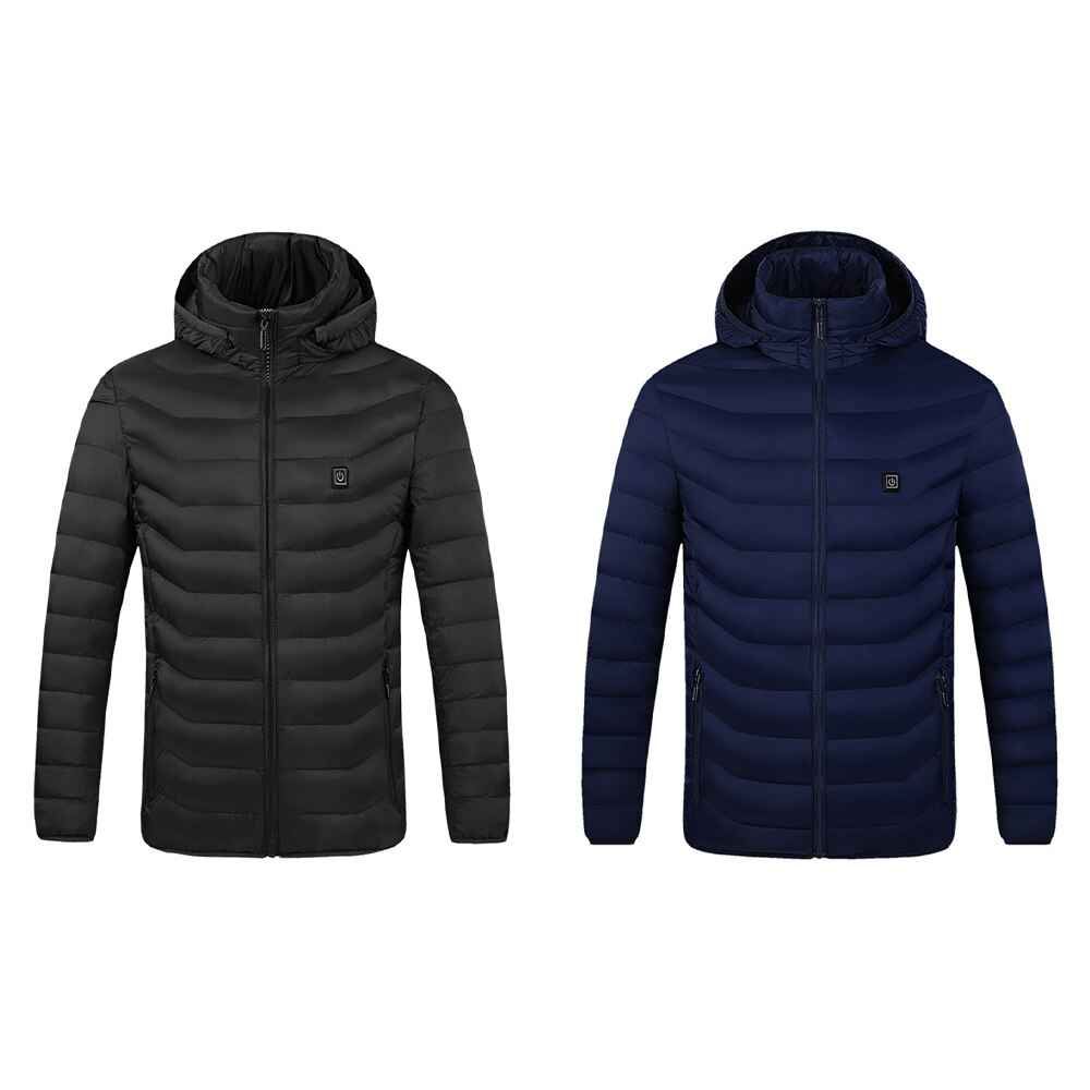 2 zones elektrisch verwarmde jassen wintervest outdoor katoenen jas usb elektrisch verwarmde jas met capuchon warmer thermische kleding