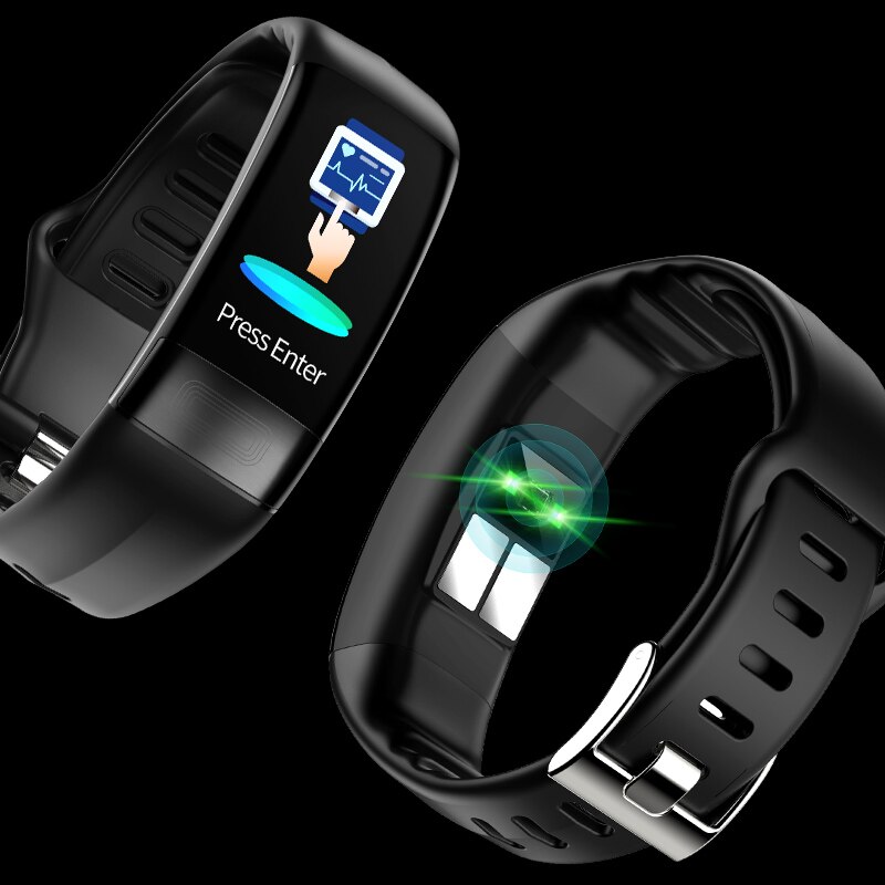 Smart Armband Mannen Ecg Hartslagmeter Activiteit Fitness Tracker Bluetooth Stappenteller Gezondheid Band Slimme Band Voor Android Ios
