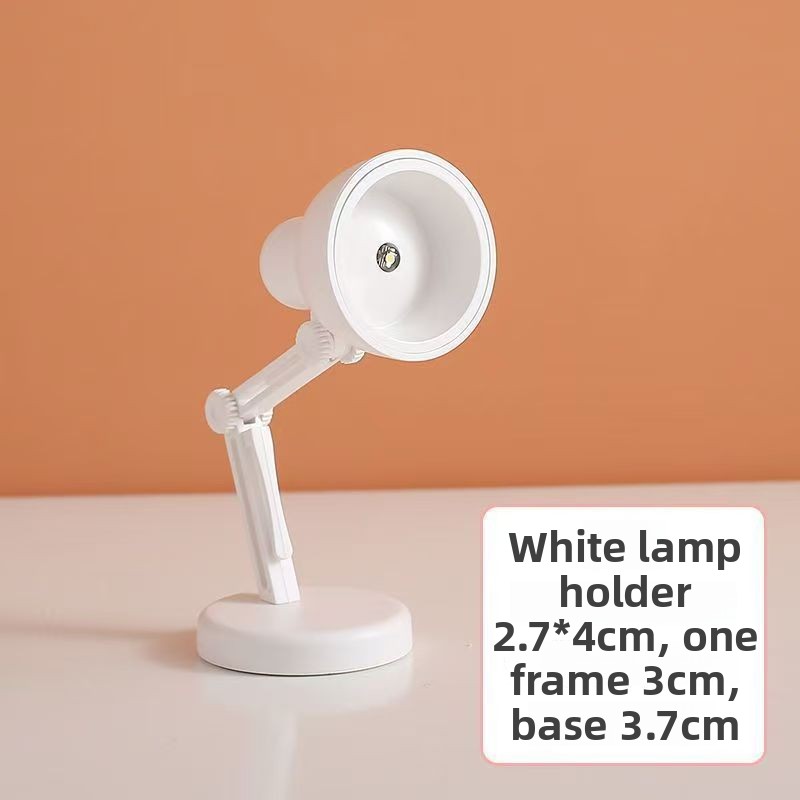Mini Buch Licht Mit Clip LED Tisch Lampe Faltbare Nacht Hause Zimmer Computer Nacht Lichter Auge Reise Buch Licht Haushaltsgerät: WEISS