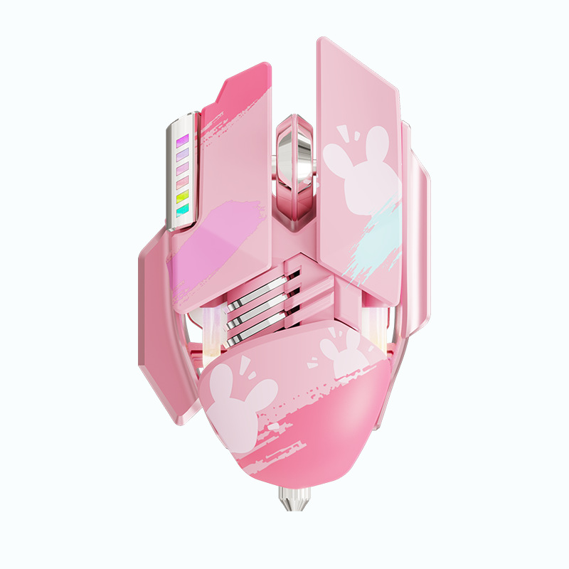 M7 RGB USB 2.4G Wireless Gaming Mouse 3200 DPI 7-button programmable Ergonomic gaming mouse for PC players: DARKNESS