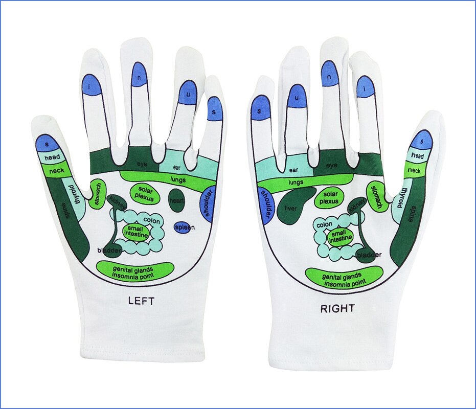 Chaussettes de réflexologie acupression, gants d'acuponcture de paume, physiothérapie, Massage, soulage la fatigue du pied, pour hommes et femmes
