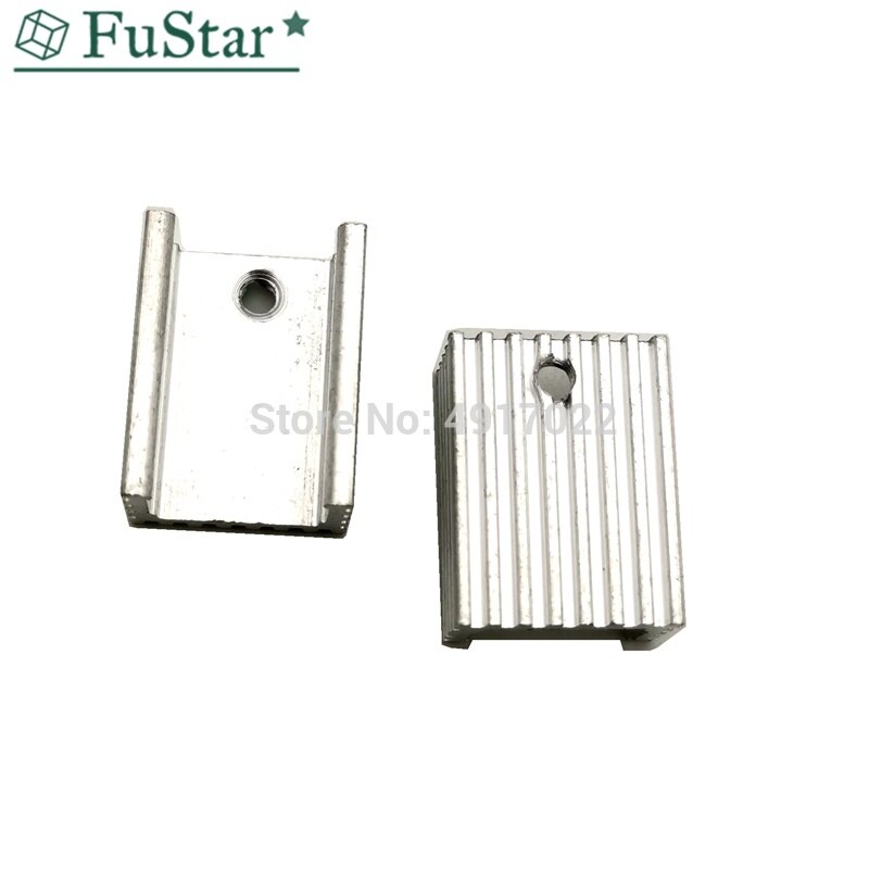 10 stk 15*10*20 køleplade transistor radiator aluminium køleplade køler køle fin radiator køleplade til ic chip ledet 20*15*10 mm
