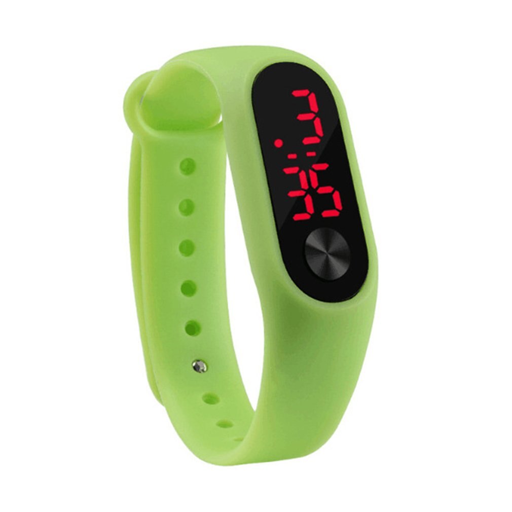 Carlota Casual Sport Armband Snoep Kleur Digitale Led Elektronische Horloges Voor Kinderen Zachte Siliconen Horlogeband Voor Kids: 12