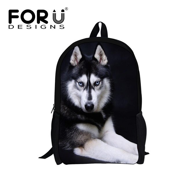 FORUDESIGNS Primaire Schooltassen Cool Wolf Haai Rugzak voor Studenten Schooltas Jongens Meisjes Rugzakken Boek Bag Kids Beste Cadeau: w1662