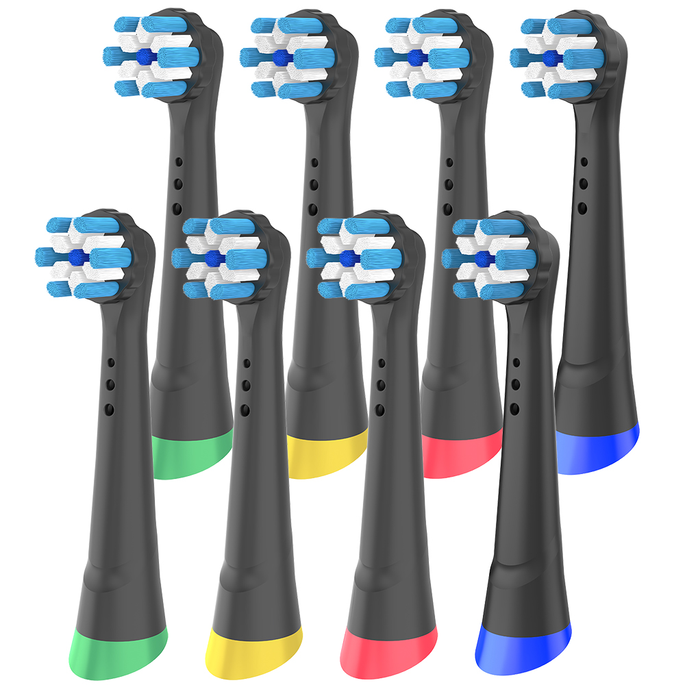Têtes de brosse à dents de rechange iO compatibles avec la brosse à dents électrique Oral B iO, tête de brosse pour tous les modèles de brosses à dents électriques iO: Orange