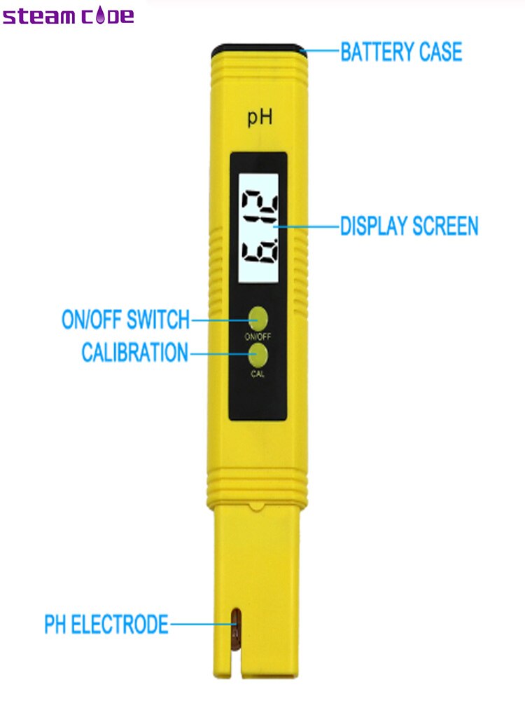 Electronic PH tester to test the pH of water