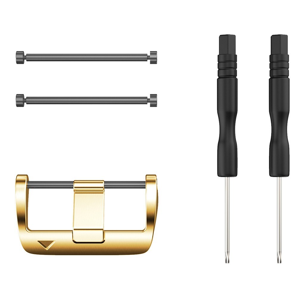 Rvs Horloge Bandjes Bands Gesp Vervangende Horloge Band Sluiting 22Mm/26Mm Strap Sluiting Gereedschap Thuis verbetering: Gold 