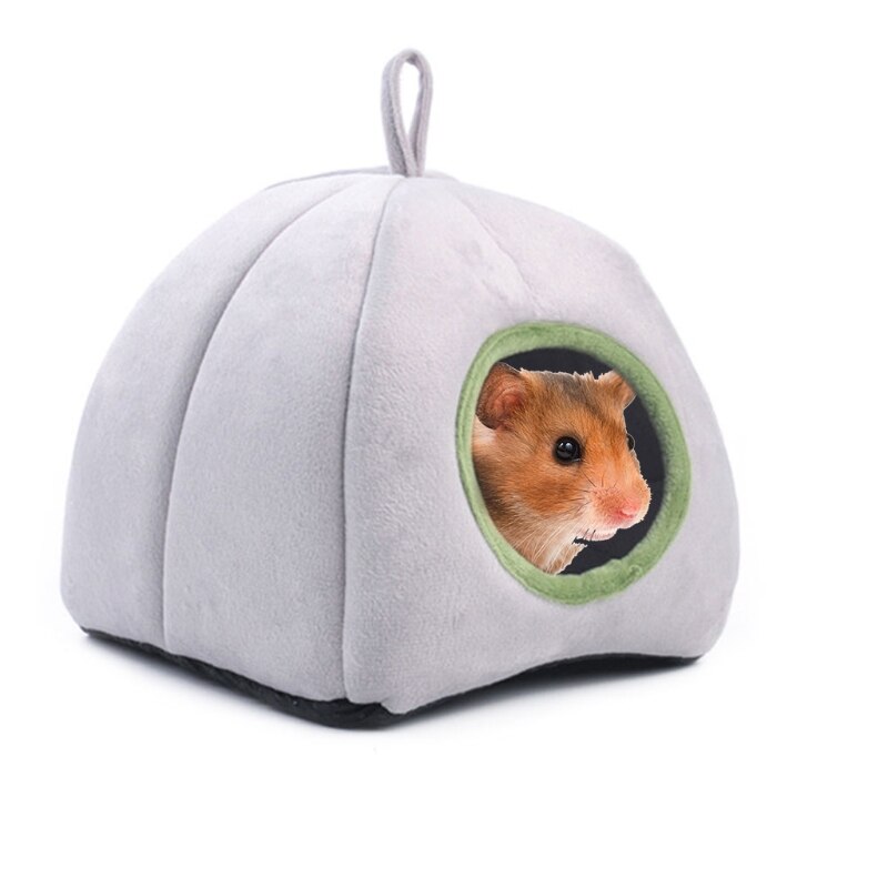 carino criceto Casa gabbia piccoli animali cincillà scoiattolo morbido nido stuoia animale domestico inverno caldo dormendo letto 090C