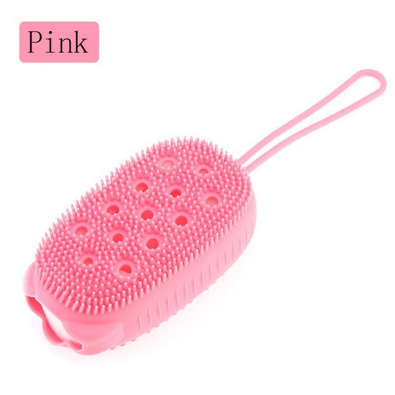 Corps douche frotter Massage éponge rapide moussant bain brosse salle de bain Silicone doux frottement Massage bulle bain éponge brosse: F