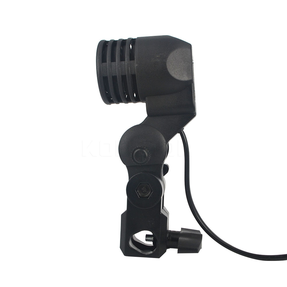 E27 Flash Umbrella Bracket Studio Photography Single Head Photo Lighting Bulb Holder for Photography studio